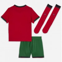 Portugalsko Domáci Detský futbalový dres ME 2024 Krátky Rukáv (+ trenírky)